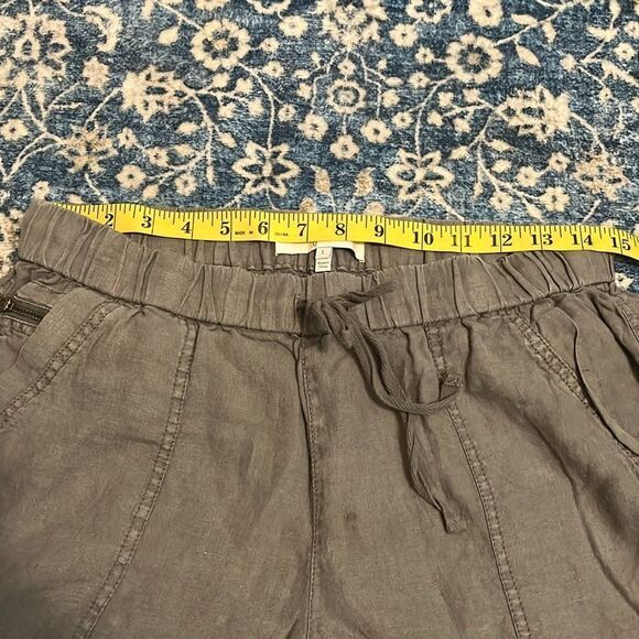 Joie Florimel Linen Casual Distressed Contemporary Pockets Boho Jogger Pants - Picture 8 of 15